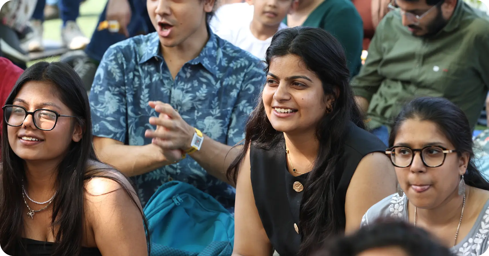 Audience enjoying the concert
